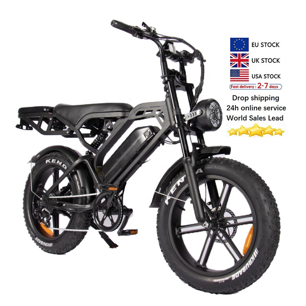 Power Electric Motor electr V20 High Wholesale elektrische fiets Directly Mountain LED Light OEM Frame Battery Time Charging