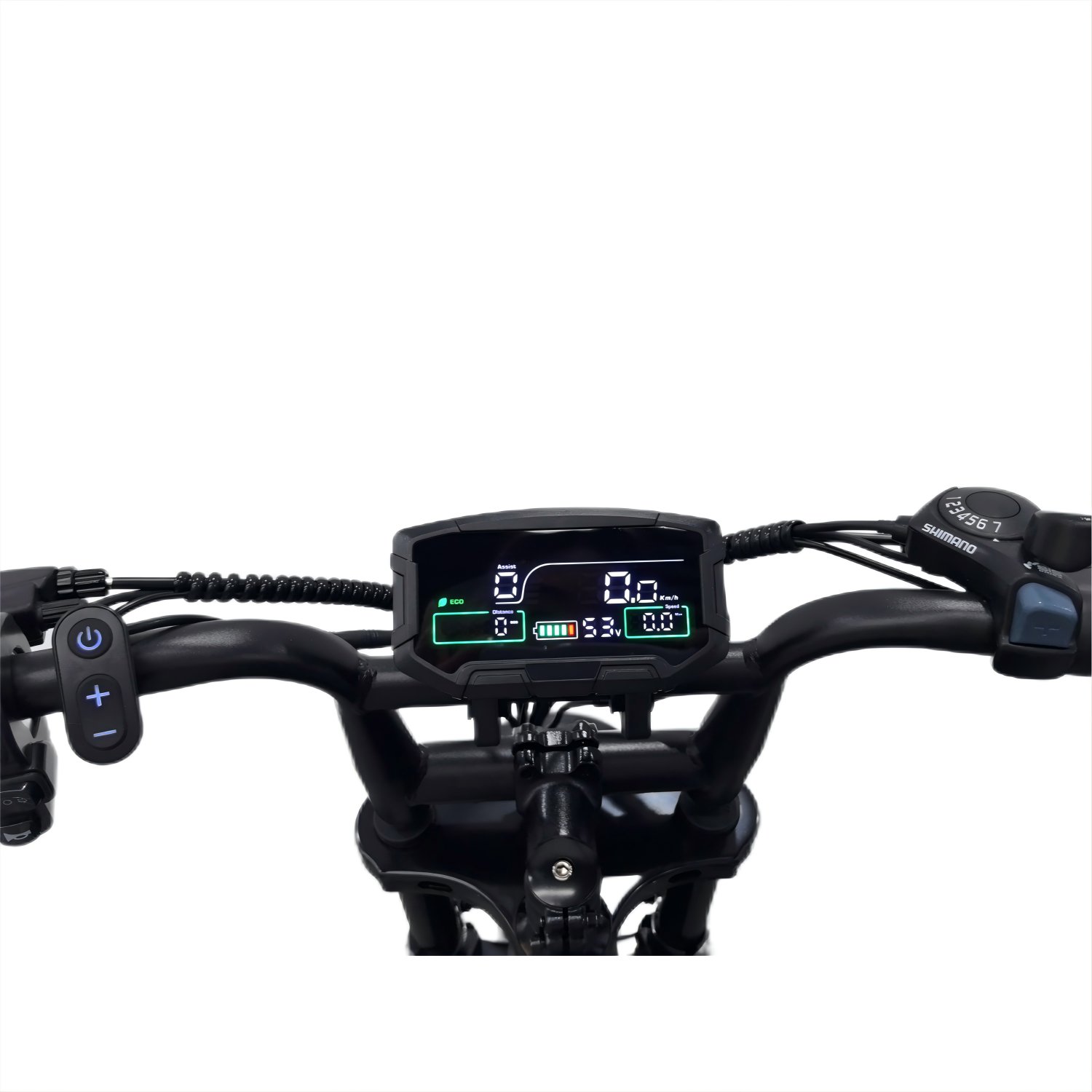 EU Warehouse V20 PRO 48V 500W Fattire Electric City Bike 7-Speed Hydraulic Tube Smart Electronic Steel 500mAh Lithium Tube