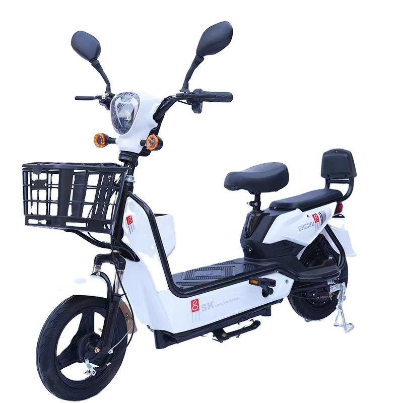 2 Wheel Electric Bicycle 14 Inch 48v 350w Electric Motorcycle City Electric Bike For Men And Women Fat Tire Bike