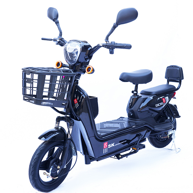 2 Wheel Electric Bicycle 14 Inch 48v 350w Electric Motorcycle City Electric Bike For Men And Women Fat Tire Bike