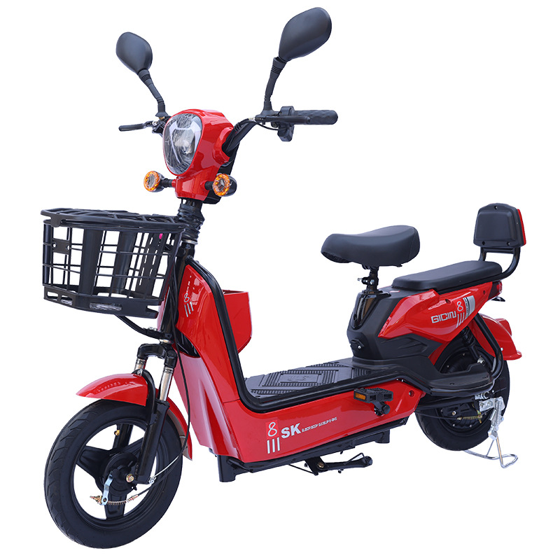 2 Wheel Electric Bicycle 14 Inch 48v 350w Electric Motorcycle City Electric Bike For Men And Women Fat Tire Bike