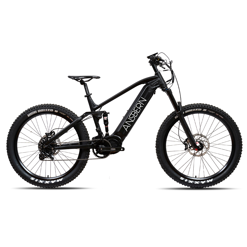 Ansbern New Arrivals Full Suspension Bafang Mid Drive Electric Mountain Bike 1000W 148W