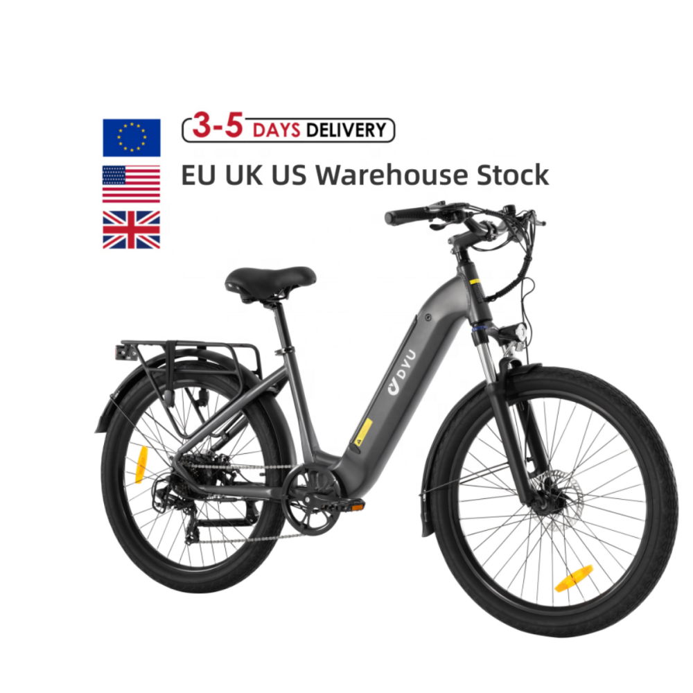 Factory sale 26 inch aluminum alloy 36v 10ah lithium battery electric city hybrid bike fat tire electric mountain e bike adult