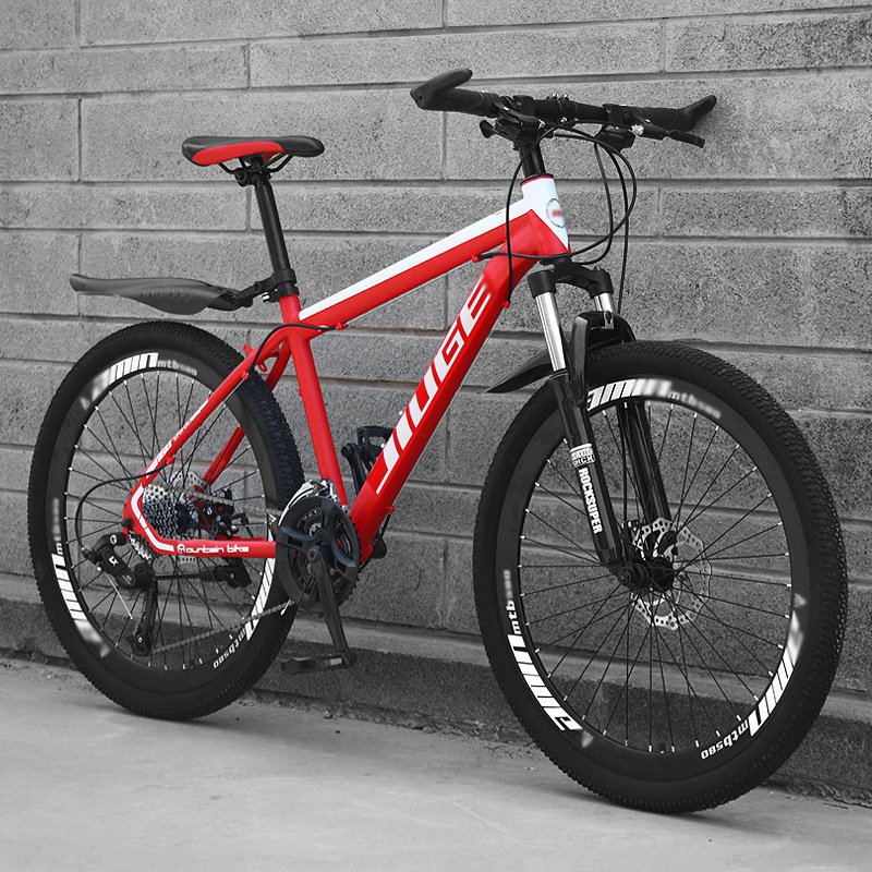 New 26 27.5 inch carbon steel mountain bike outdoor variable speed disc brake pedal suspension fork wheel mountain cycle