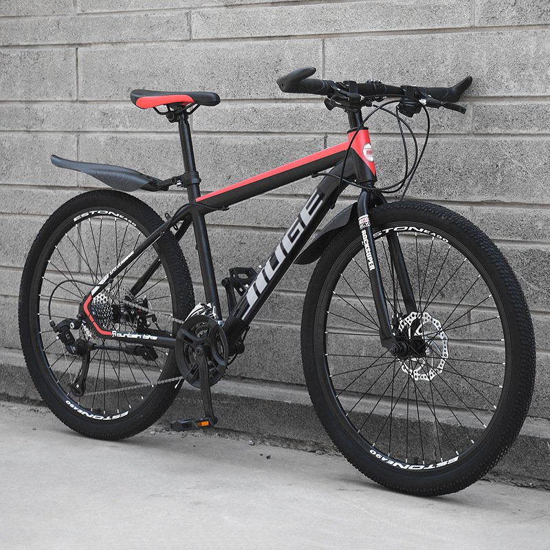 New 26 27.5 inch carbon steel mountain bike outdoor variable speed disc brake pedal suspension fork wheel mountain cycle