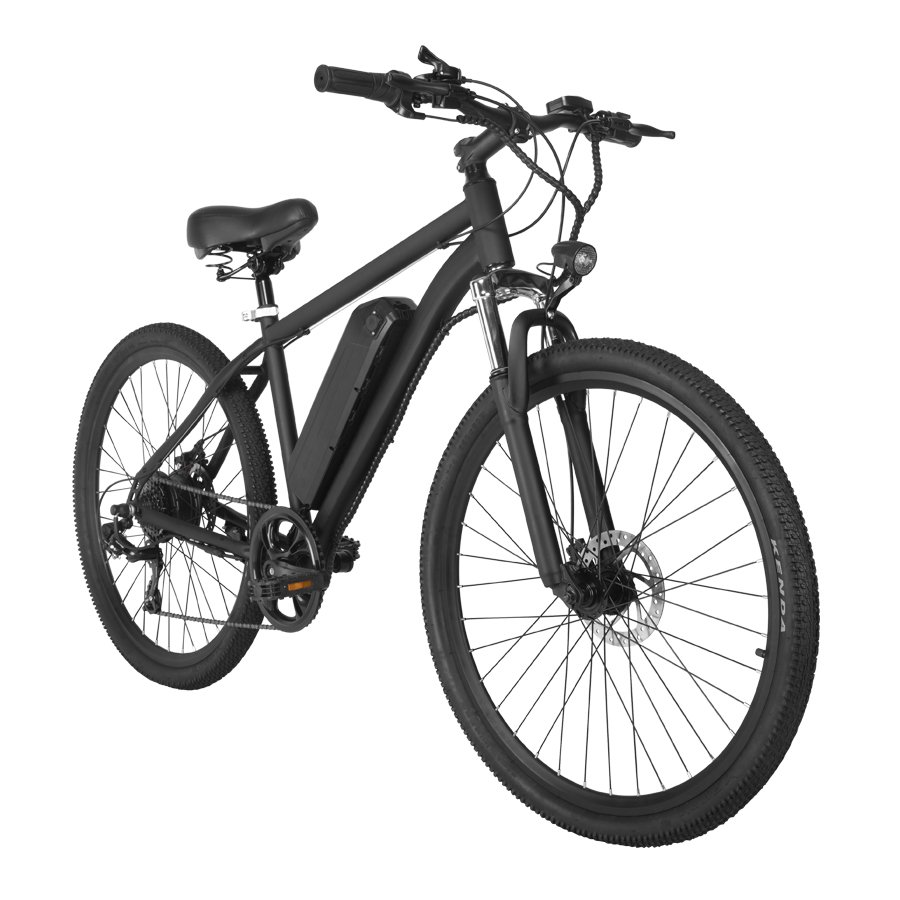 Chinese-Made E12 Mountain Electric City Bike Steel Frame 350W Motor Integrated 36V Lithium Battery 60km Range
