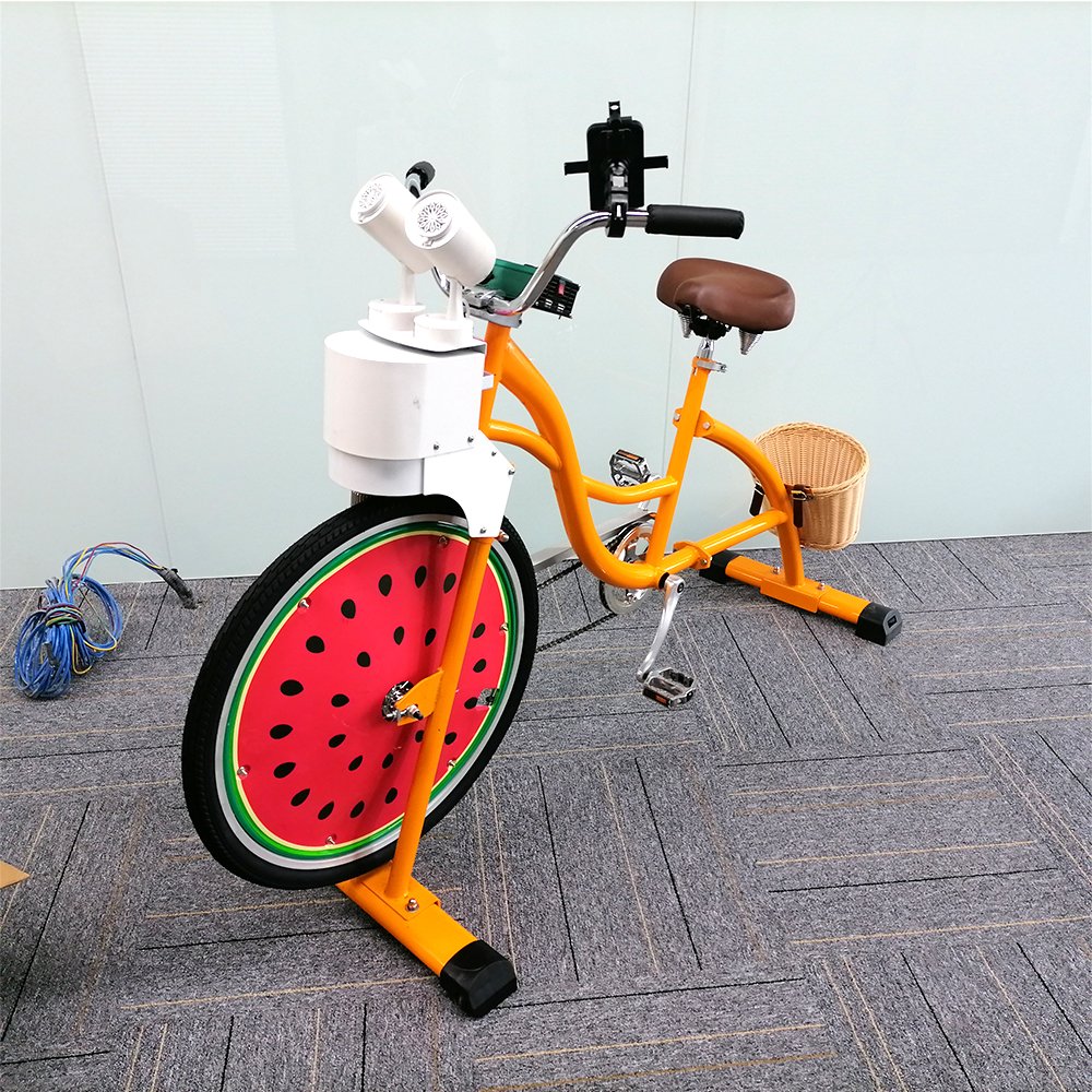 EXI Fresh Professional Sportbikes Equipment Youth Bubble Machine Adult Orange Stationary Bicycle