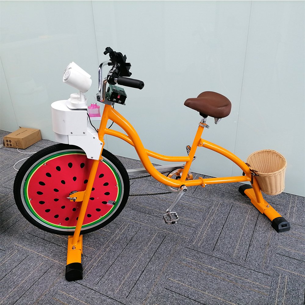 EXI Fresh Professional Sportbikes Equipment Youth Bubble Machine Adult Orange Stationary Bicycle