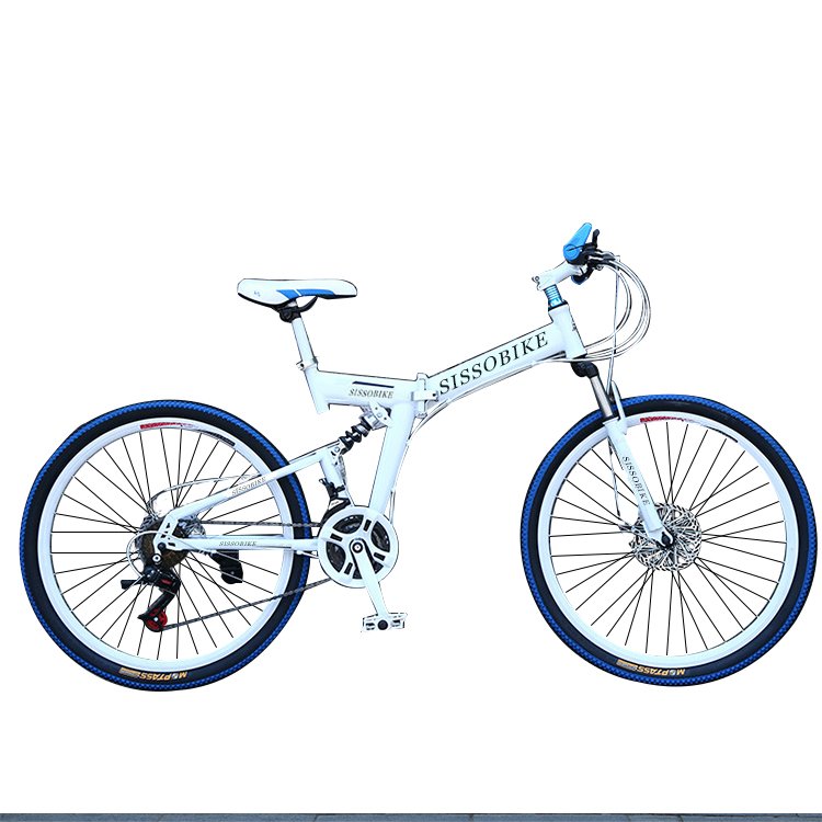 China new design cool 26 inch bike mountain full suspension frame folding bicycle mountain bike