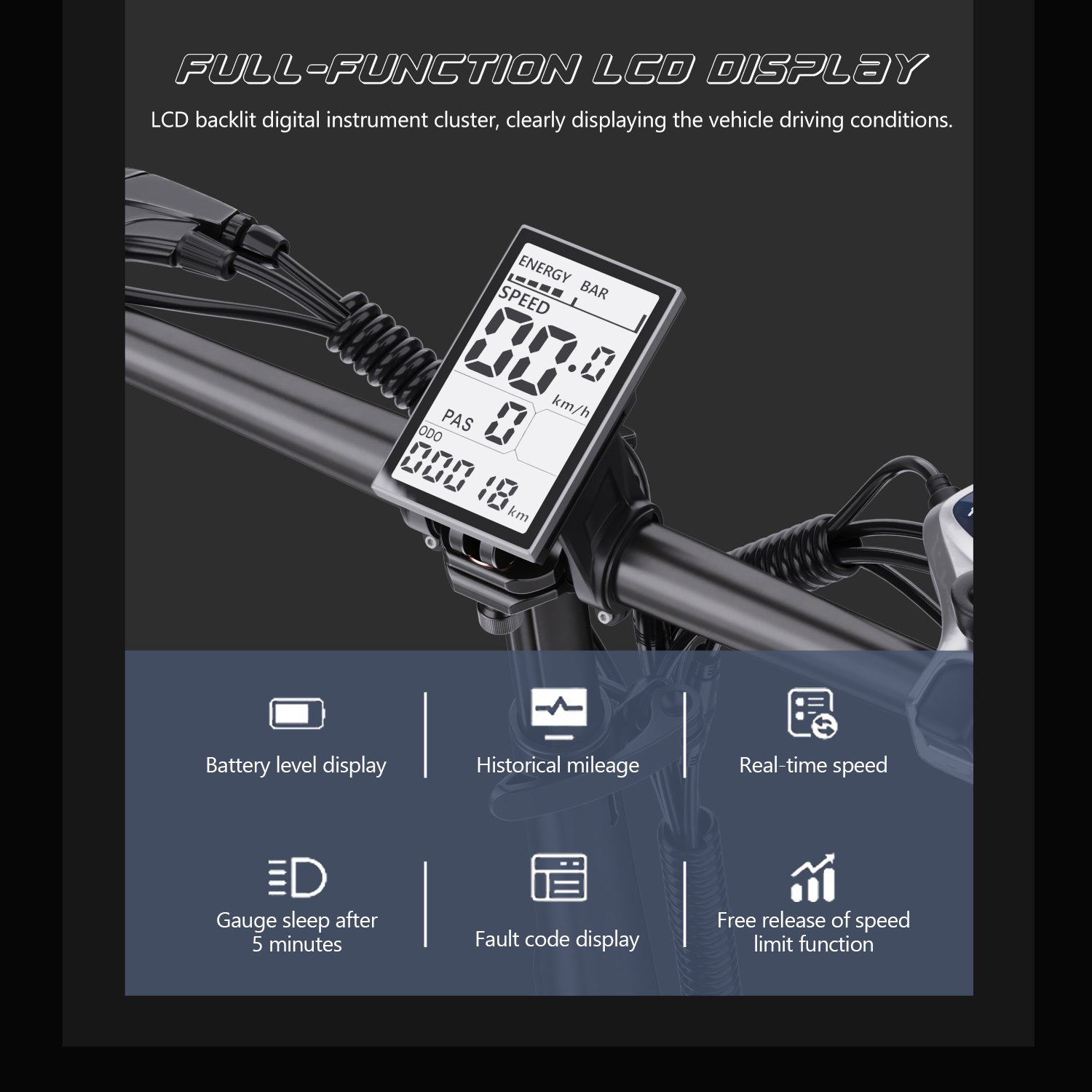 Hidoes BF1 13ah 750w Rear Motor Electric Bike 20"x4 Fat Tire Ebike Fast speed Electric Mountain Bike bicycle UK US Stock