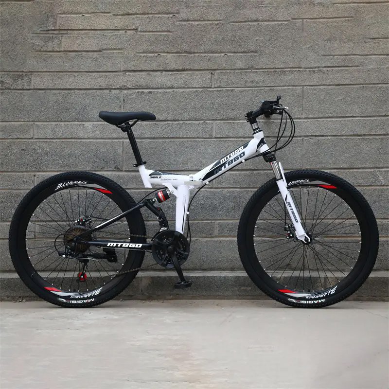 Tianjin factory hot sale 26 inch MTB bike 21 speed mountain bike full suspension folding bicycle with cheap price