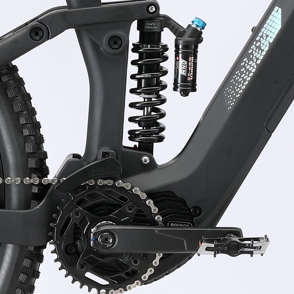 2024 New High-Speed Electric Motorcycle Carbon Fiber Frame Hydraulic Disc Brake Fat Tire Mountain E-Bike-12-Speed Tube Lithium