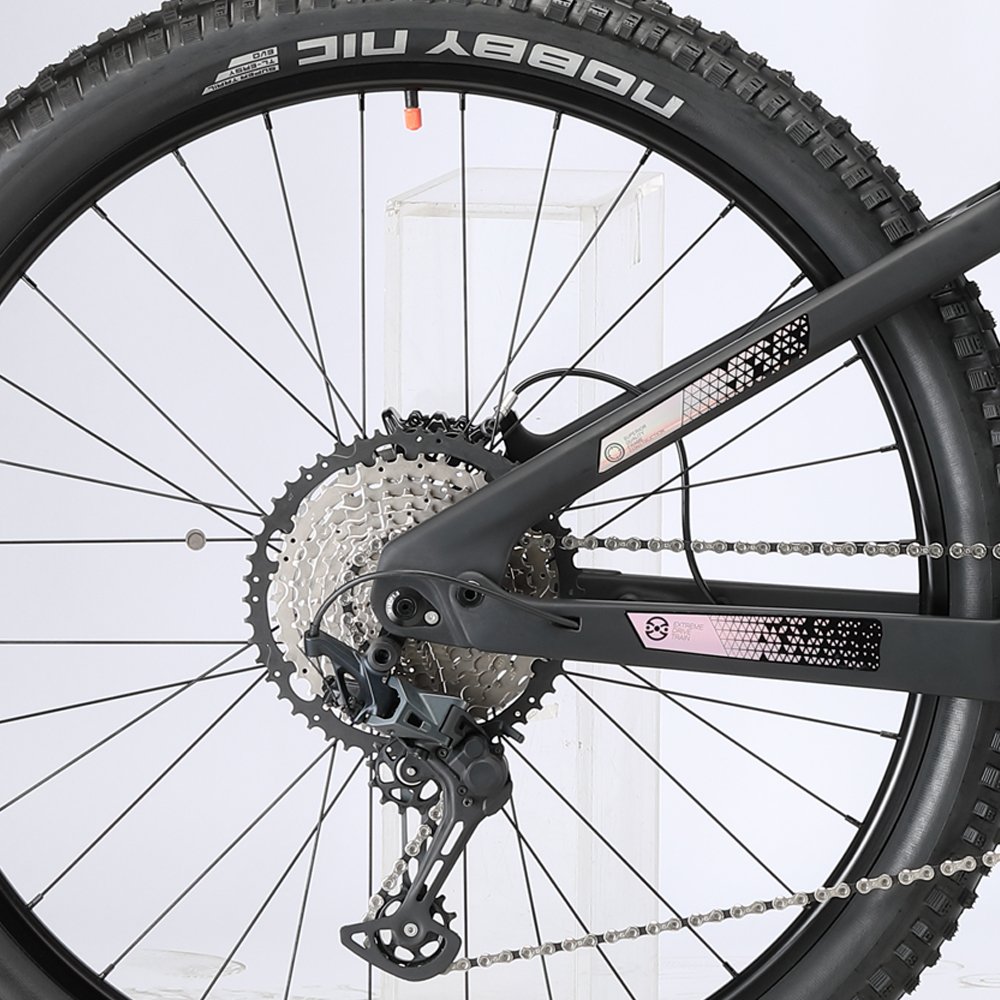 2024 New High-Speed Electric Motorcycle Carbon Fiber Frame Hydraulic Disc Brake Fat Tire Mountain E-Bike-12-Speed Tube Lithium