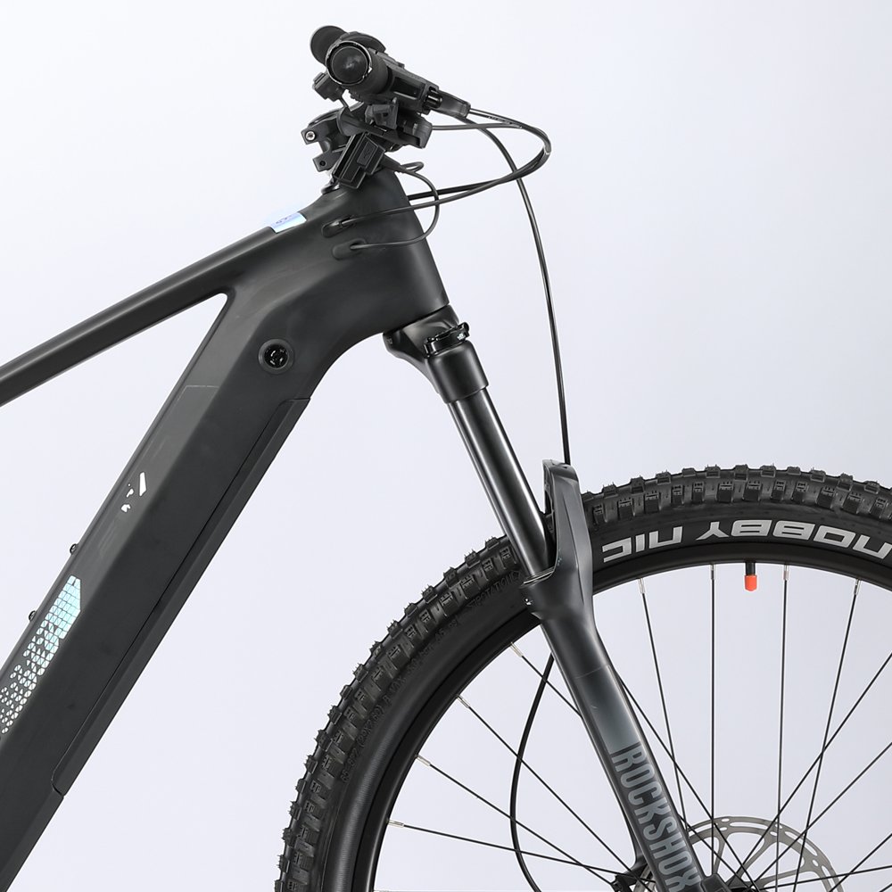 2024 New High-Speed Electric Motorcycle Carbon Fiber Frame Hydraulic Disc Brake Fat Tire Mountain E-Bike-12-Speed Tube Lithium