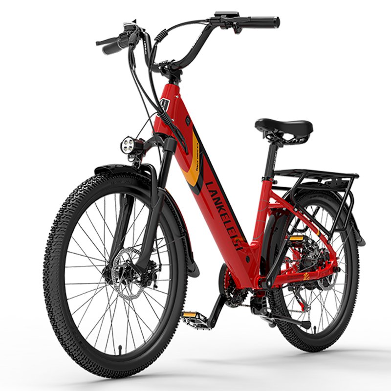 EU Stock Lankeleisi ES500Pro City Ebike 500W 24 inch Men Women Electric Bike Adult Retro E Bike