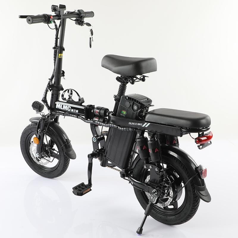 2022 Hot Sale Mini Size Folding Electric Bicycle 400W 48V 14 Inch Electric City Bike Foldable Electric Bike