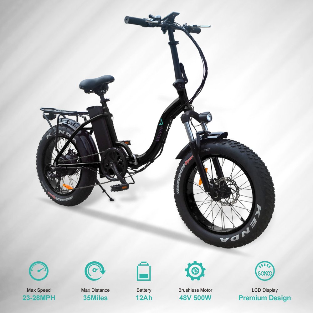 20 inch fat tire folding electric bike 36V 48v 250w 750W e bicycle long range city fatbike for american market