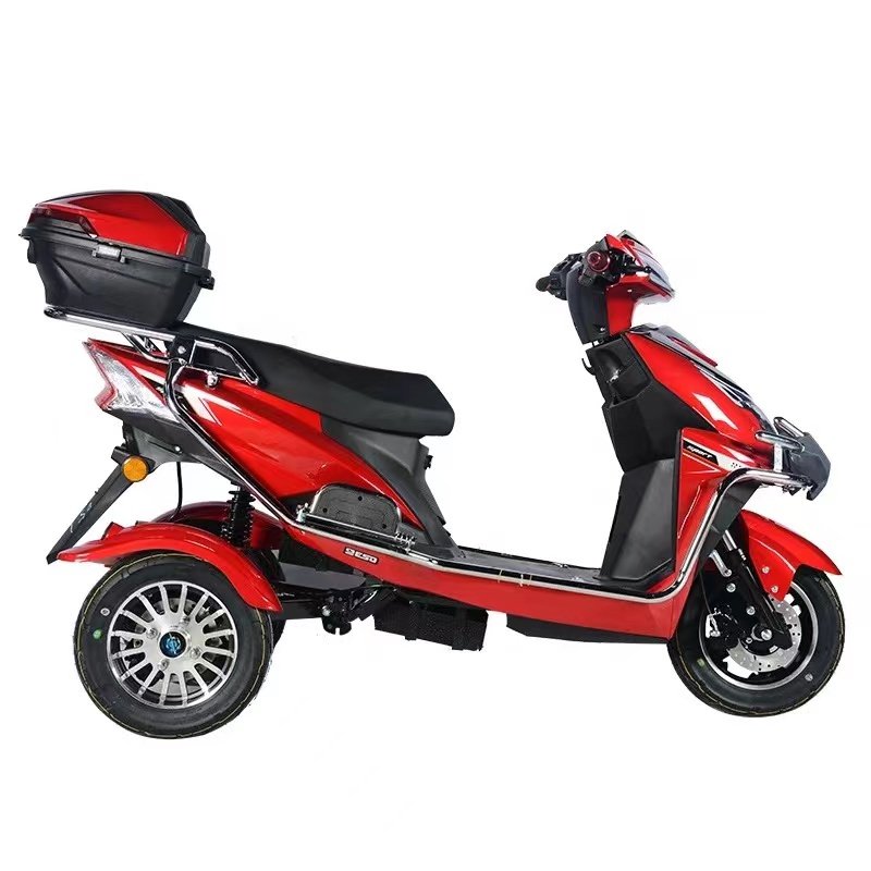Factory Direct 3-Wheel Electric Transport Scooter Trike Adult Sportbikes Three-Wheel Electric Tricycle