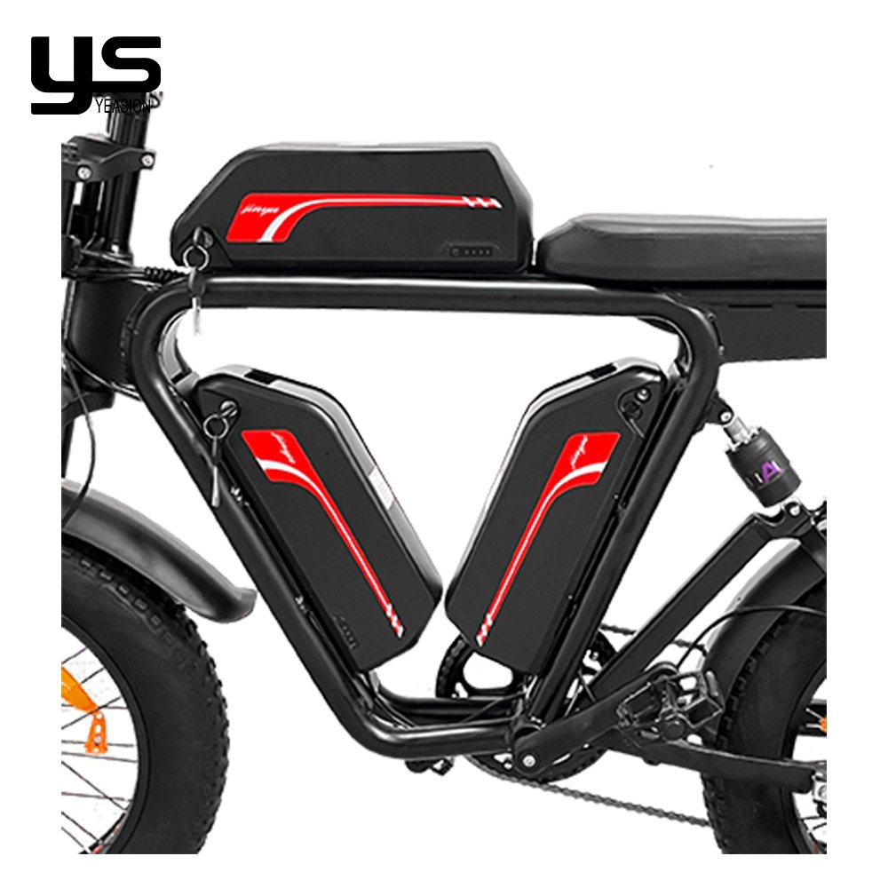20"X4 Wheel ebike 52V 1000WX2 Dual Motor Electric Bicycle 52V 22Ah*3 Triple Battery EBIKE Fast Fat Tire Electric Bike