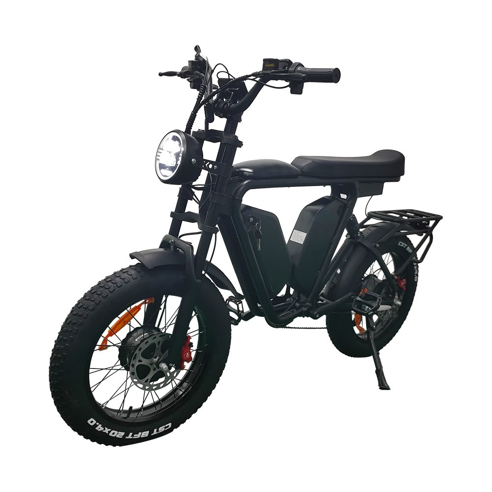 2023 Yolin Dual Battery Electric Mountainbike Long Range Full Suspension Dual Motors 1000W*2 Fat Tire Ebike Lithium Battery