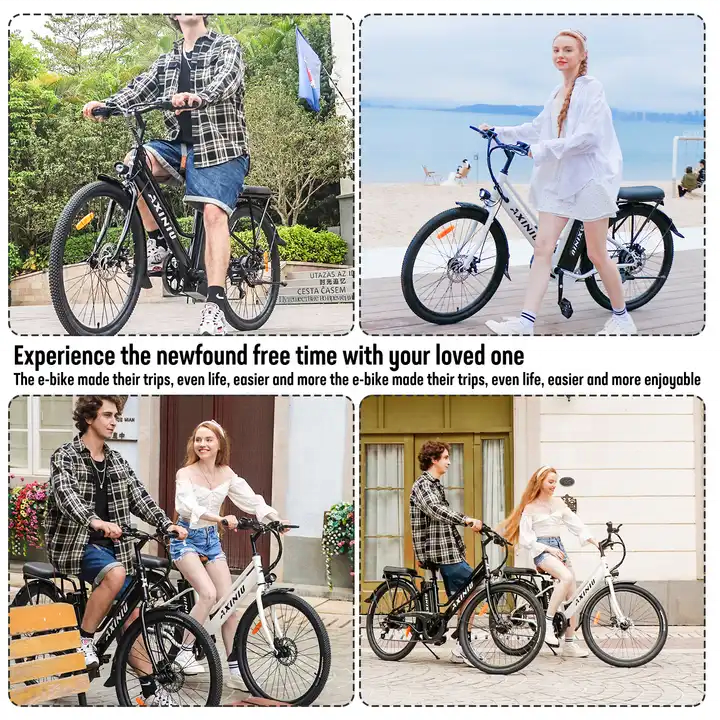 Axiniu electric bike 26 inch urban city ebike 250W long range step through electric city bike