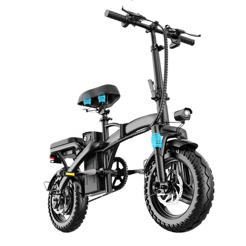 Best 48V 400W High Performance Smart Battery Electric Folding Bike Small & Multi-Shock Absorption for City Use