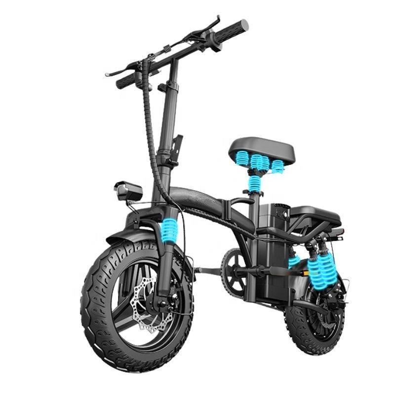 Best 48V 400W High Performance Smart Battery Electric Folding Bike Small & Multi-Shock Absorption for City Use