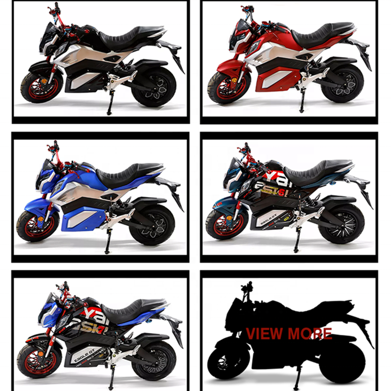 Cheaper High Speed Customized 2000W Street Electric Racing Motorcycle Adult Made in China