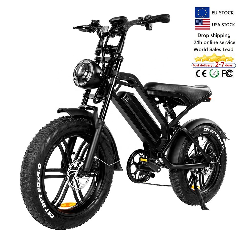 V20 Wholesale e bike electric mountain hybrid fat tire bike 250w 750w motor ebike Electric bicycle Long Range e-bike Fatbike