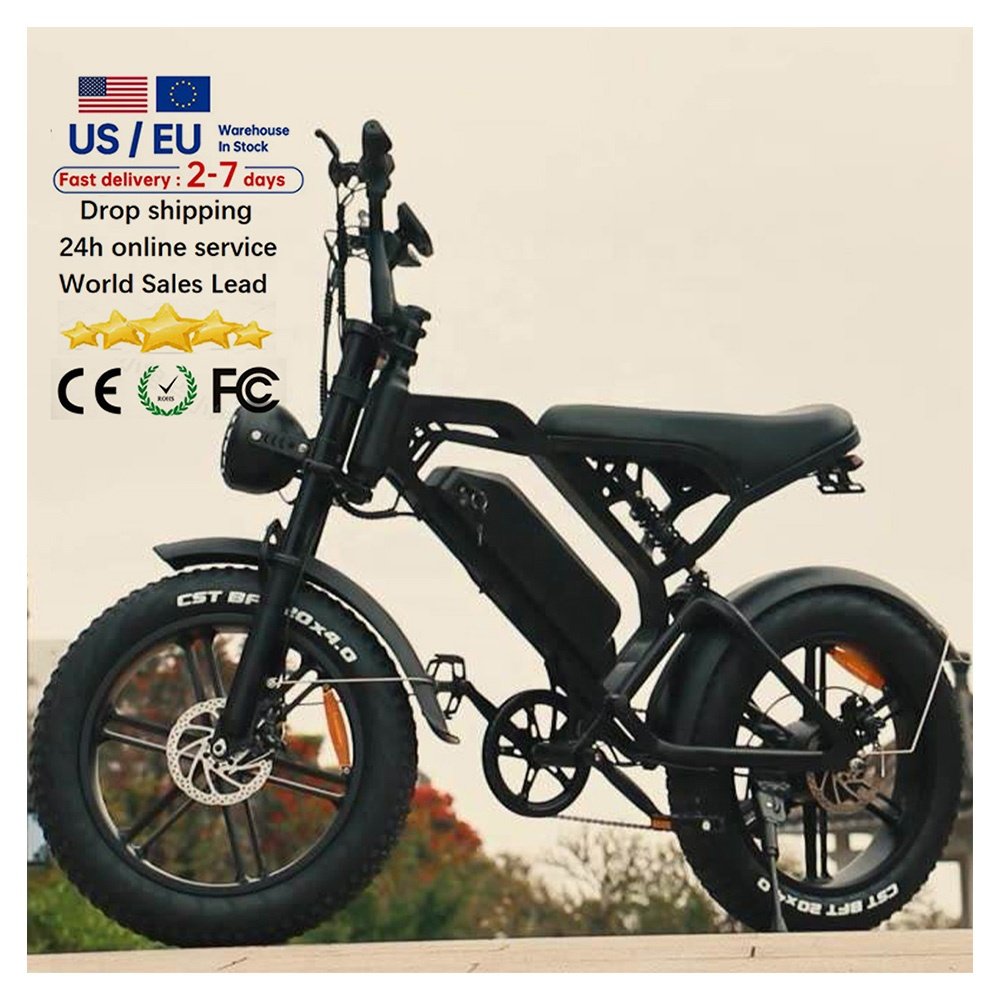 V20 Wholesale e bike electric mountain hybrid fat tire bike 250w 750w motor ebike Electric bicycle Long Range e-bike Fatbike