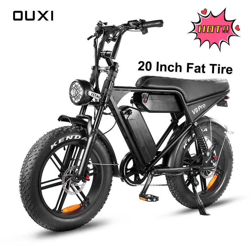Electric Bike for Adults 20 Fat Tire Electric Mountain Bike with 1000w 48V 15Ah Battery 25MPH E-Bike 7 Speed E-Bicycles