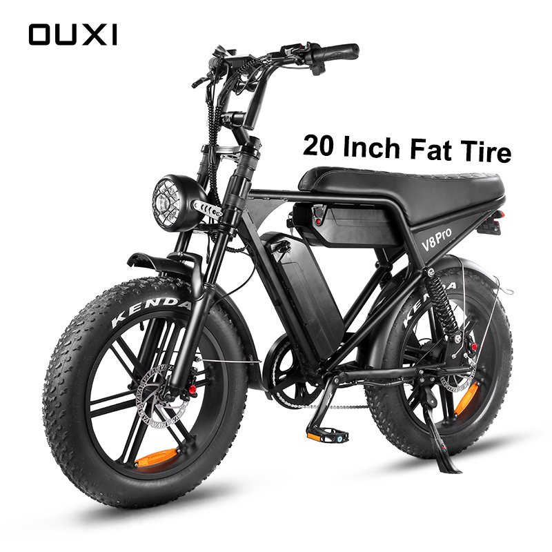 Electric Bike for Adults 20 Fat Tire Electric Mountain Bike with 1000w 48V 15Ah Battery 25MPH E-Bike 7 Speed E-Bicycles
