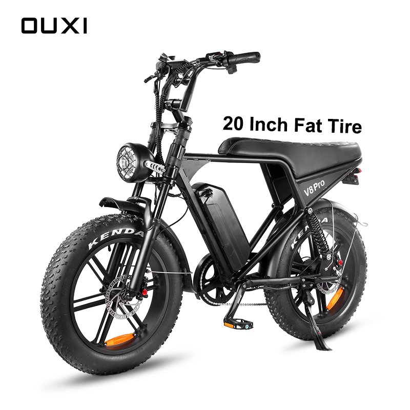 Electric Bike for Adults 20 Fat Tire Electric Mountain Bike with 1000w 48V 15Ah Battery 25MPH E-Bike 7 Speed E-Bicycles