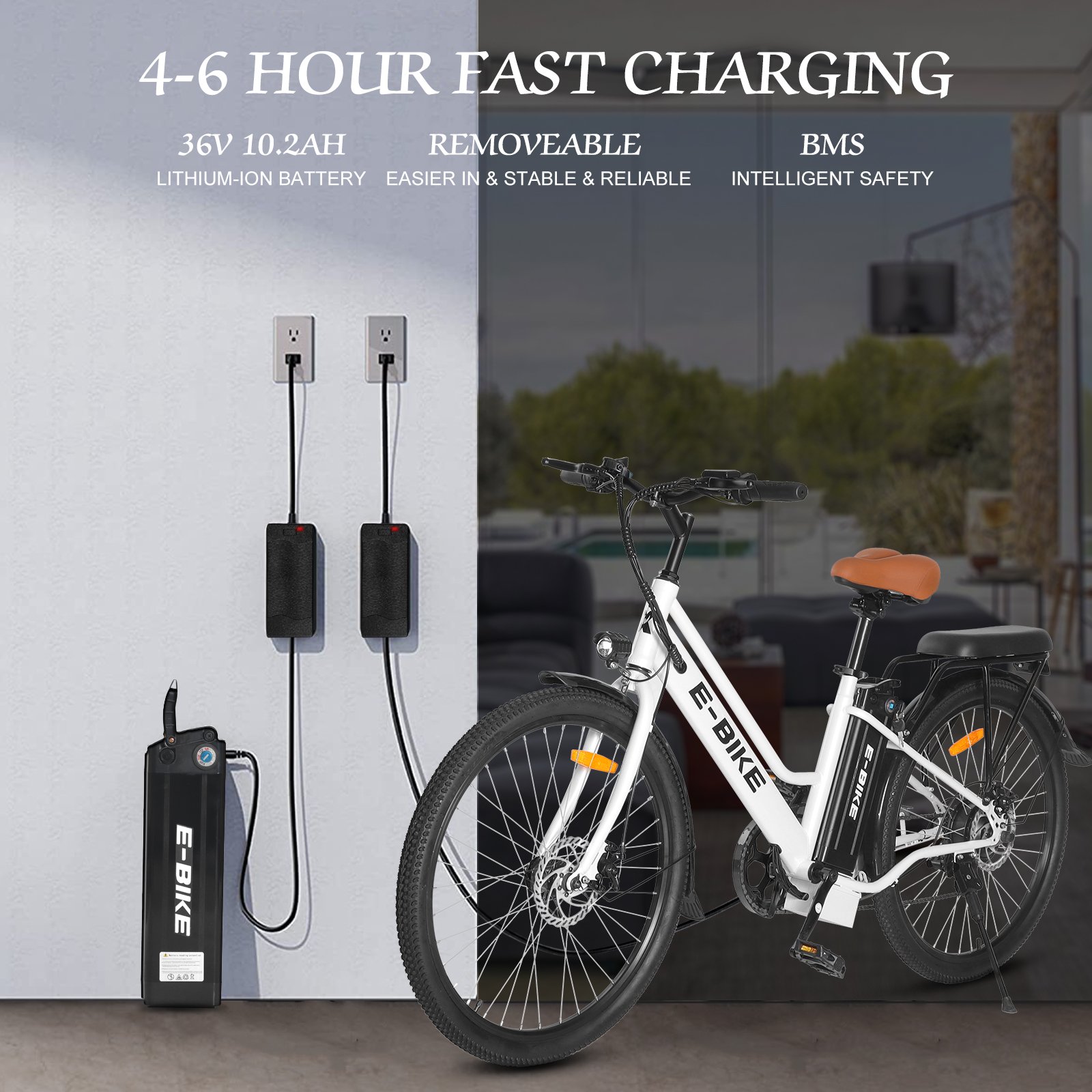 2024 New Arrival Electric City Scooter With Rear Brushless Motor 2 Sets 36v 10AH Electric Bike For City Travel