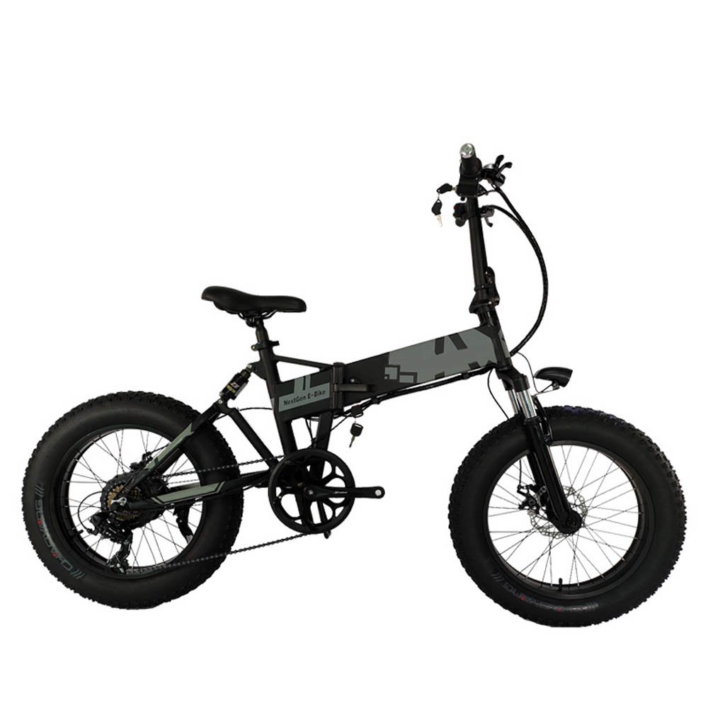 Ebike 20 Inch Big Wheels Fat Tires Front And Rear Shock Absorbers Folding Electric Snowmobiles Mountain Bikes