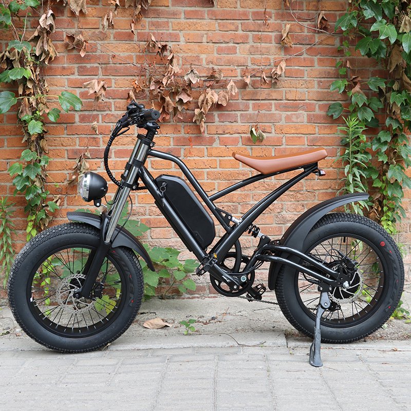 New 48v 1500w Retro E-Bike Electric Cycle Road Dirt Fat Tire E Bike Fast Ebike Electric Mountain Bike