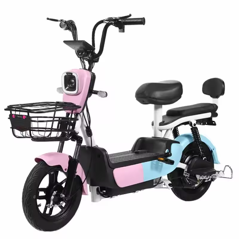 Wholesale Electric Bicycle 2 seat Portable Scooter Quality 350W Adult Electric Cheap City bike