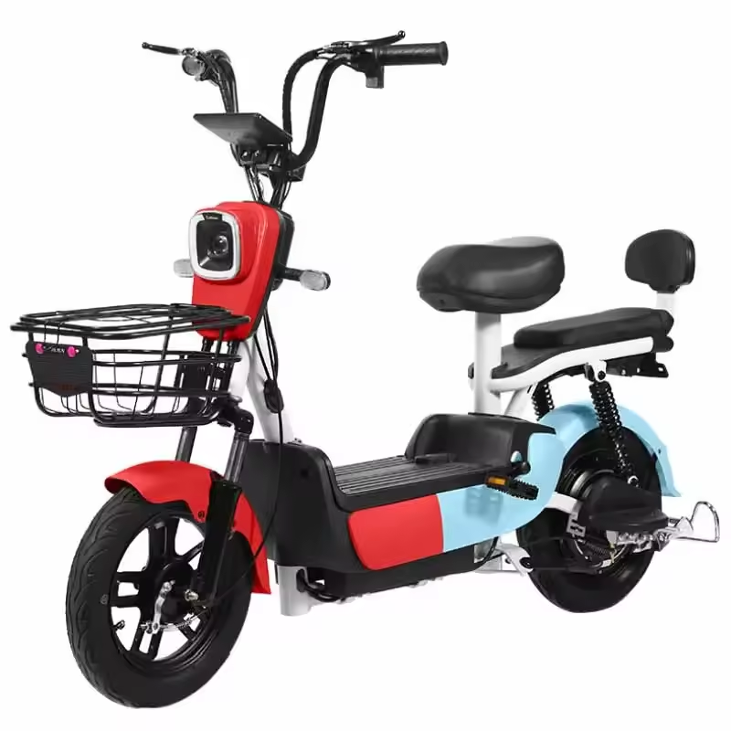 Wholesale Electric Bicycle 2 seat Portable Scooter Quality 350W Adult Electric Cheap City bike