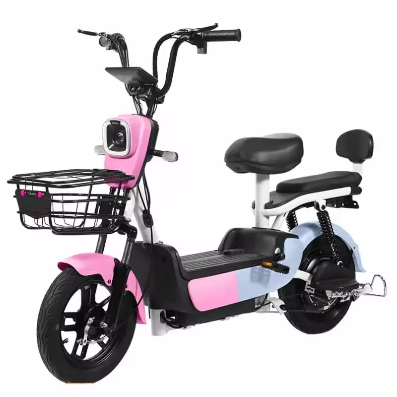Wholesale Electric Bicycle 2 seat Portable Scooter Quality 350W Adult Electric Cheap City bike