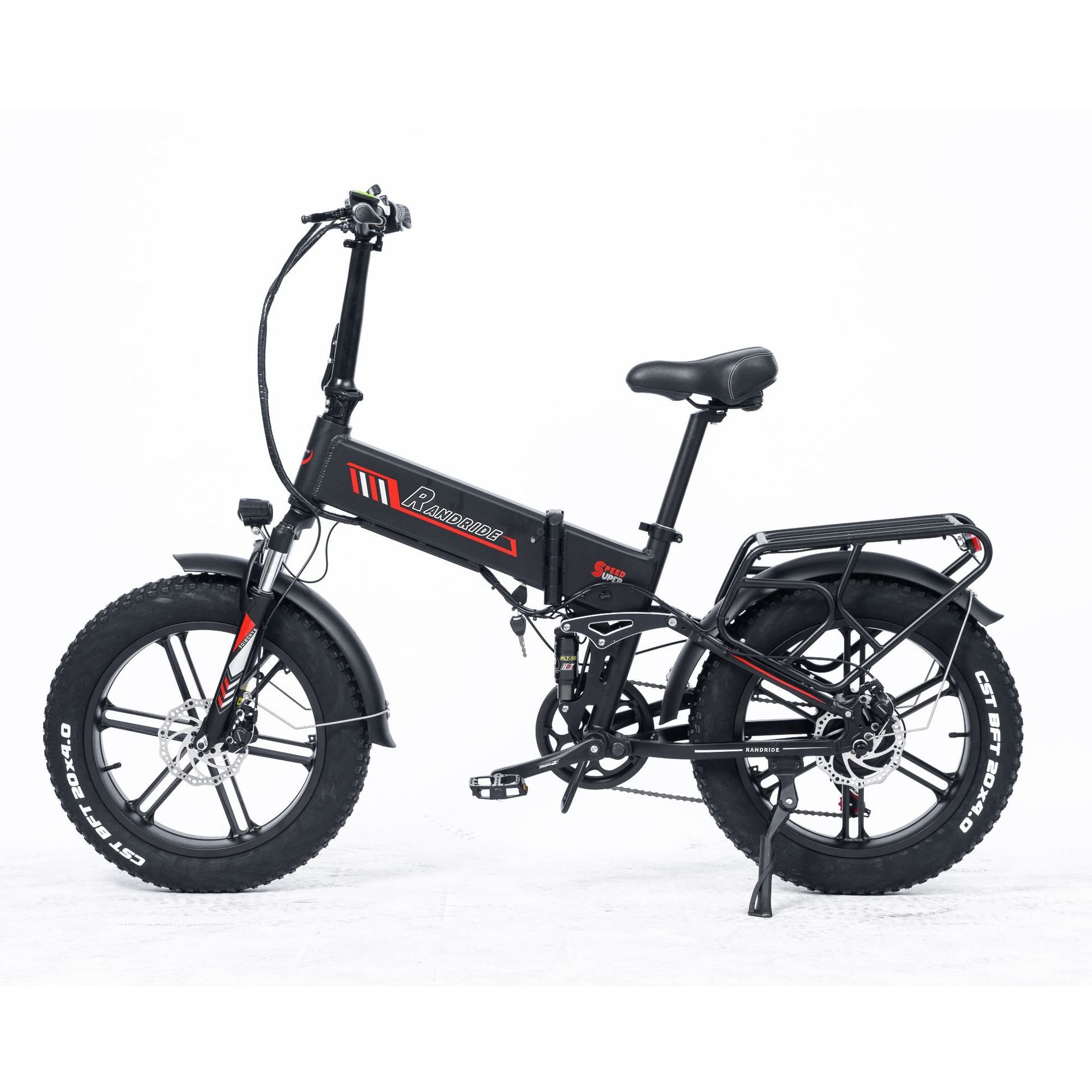 Foldable E Bike 20x4.0" Fat Tire Electric Bicycle Bicicletas Electric 48v 17ah Long Range Fatbike