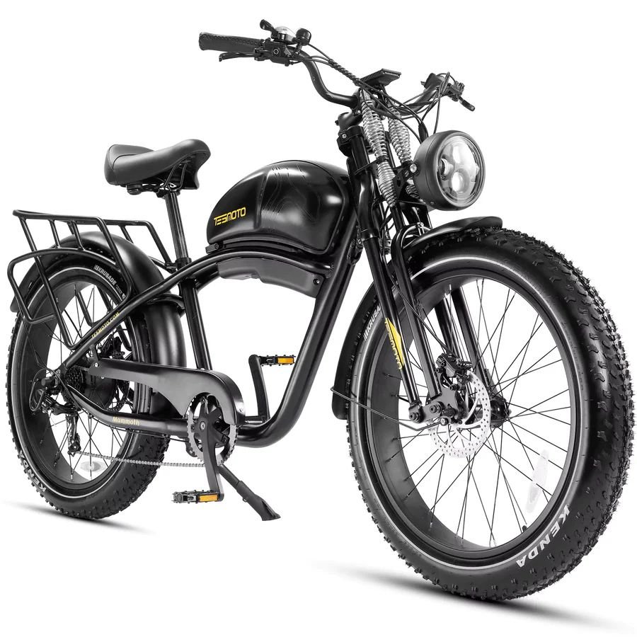 1000W Peak Motor 52V 20Ah Dual Battery Fat Tire Electric City Bike Adults Kids 80 KM Long Range 140W Peak Motor