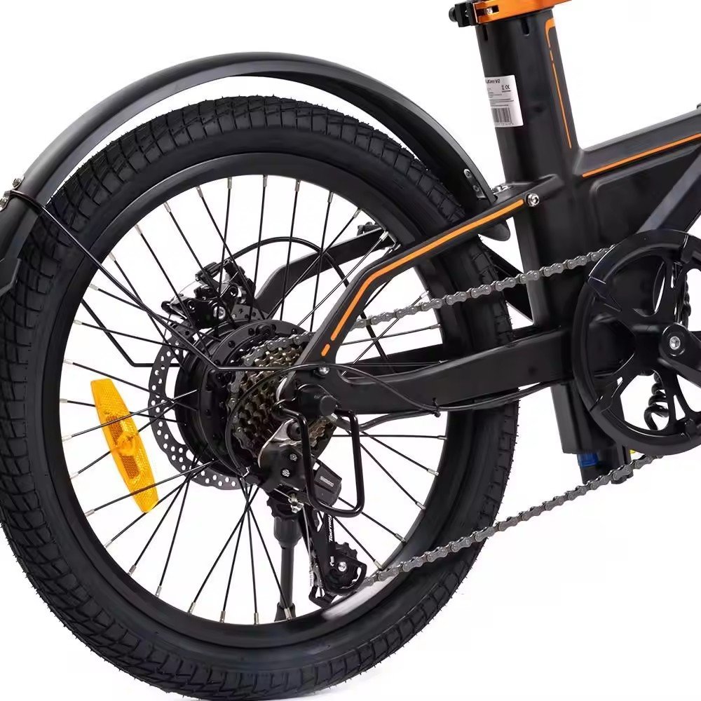 Hot Sale kukirin V2 Folding Electric Bicycle 250w 36v 20 Inch Mini Electric City Bike for adult off road Ebike