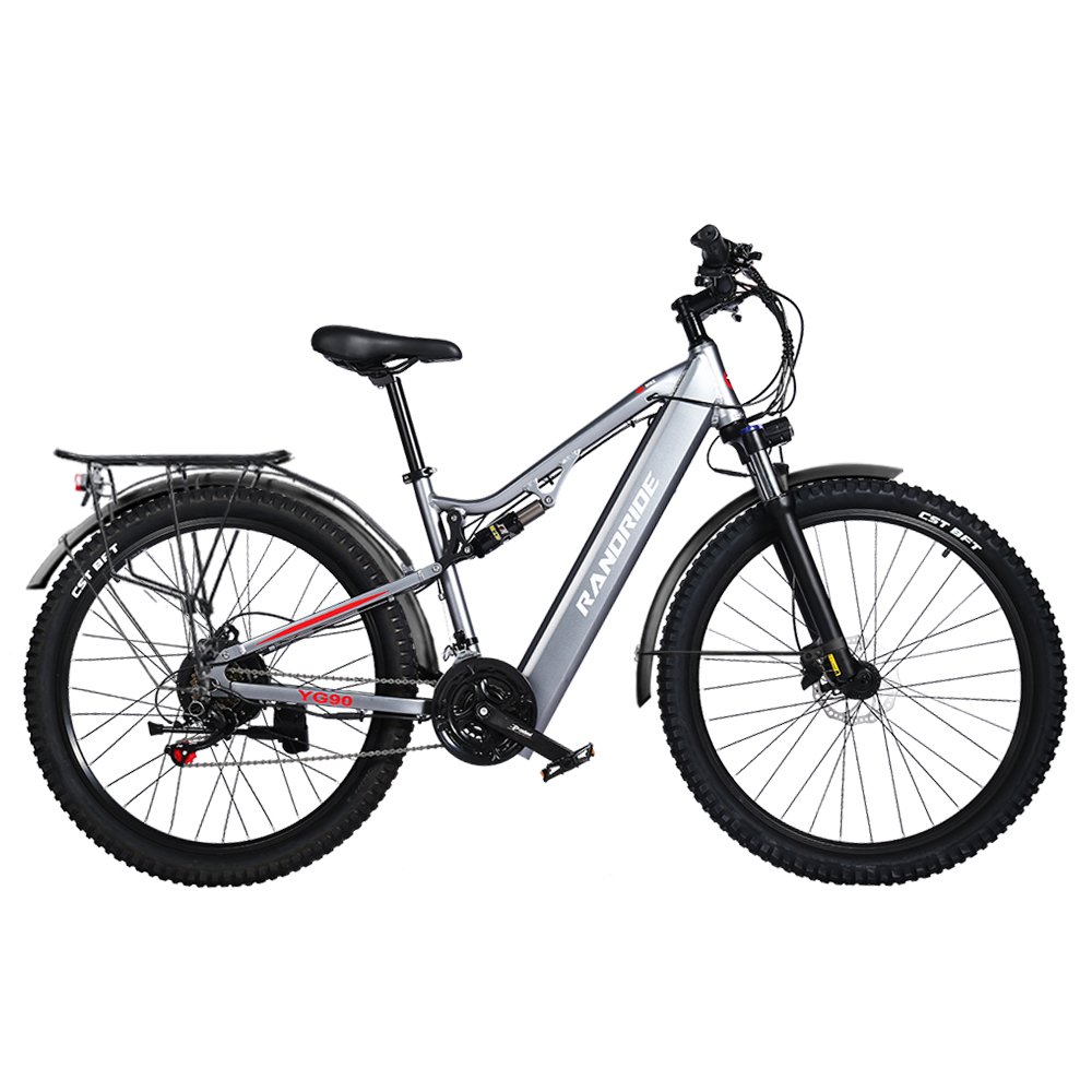 RANDRIDE 17AH e mtb 27.5/29inch elektro mountainbike full suspension 1000w electric bicycle with hidden battery