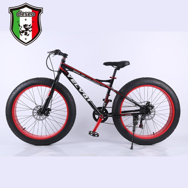 China bicycle factory rear 7-speed 26-inch aluminum alloy frame fat tire snow mountain bike
