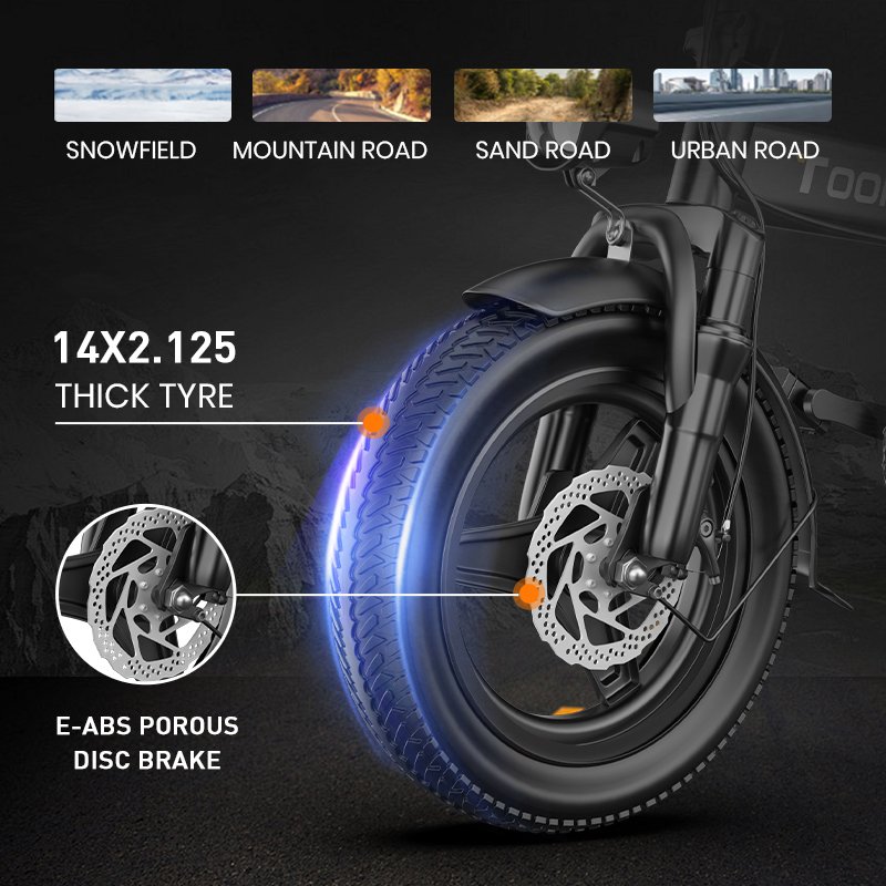 EU US In stock TOOFLY 400w 48v cheap electric fat bike Electric City bicycle