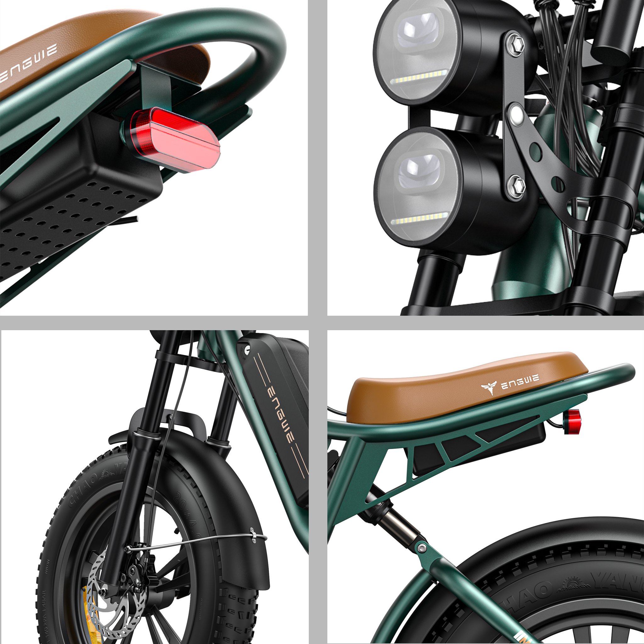 EU/UK/US Stock ENGWE M20 Electric Dirt Bike Adult 750W 20in City E-bikes 48V 26Ah Double Barrtery Bicycle