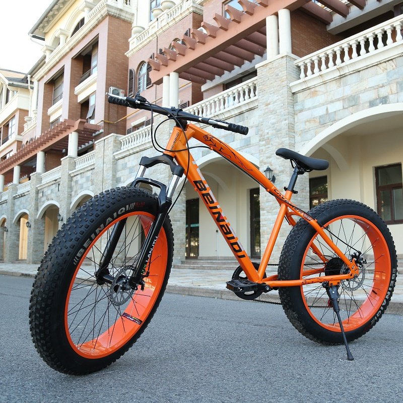Popular Adult Exercise Dirt Bike with Variable Speed Fat Tire Fat Wheel 21 Speed Gears Aluminum Steel Fork Disc Brake System