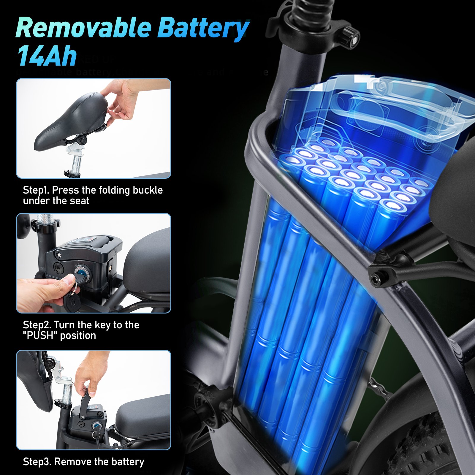 KOOLUX Fat Tire City Folding Off Rode E bike Aluminum Alloy US Warehouse Urban Wholesale 20Inch 750W 48V 14Ah Electric bicycle
