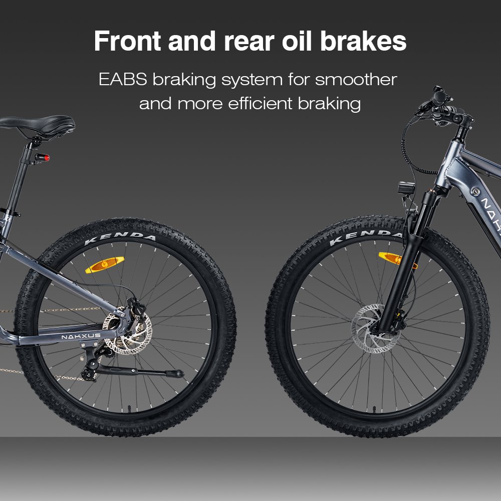 NAKXUS 27M201 Electric Mountain Bike 350W 48V 10.4Ah Lithium Battery 750W 9 Speed Carbon Aluminum Urban Adventures City Riding