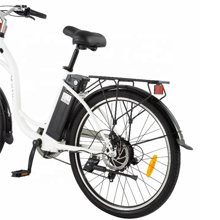 Aluminum Alloy 26inch Brushless City Bikes For Adults Electric Bike Self Charging